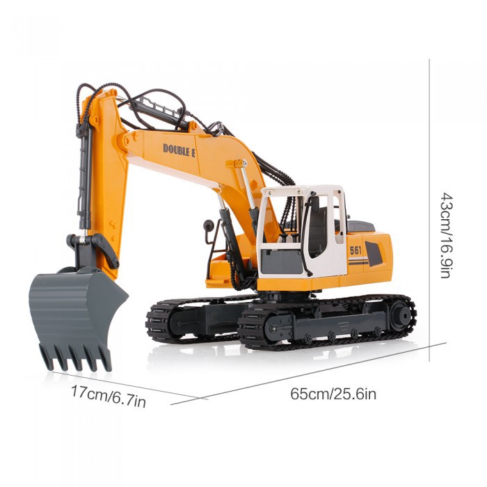 double e 17 channel rc excavator