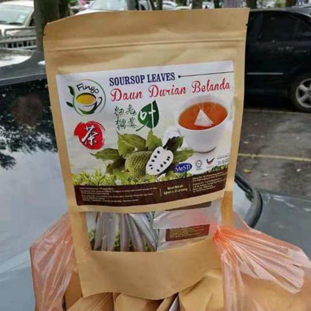 Teh Daun Durian Belanda Pek Individu 3gx20uncang Halal Shopee Malaysia