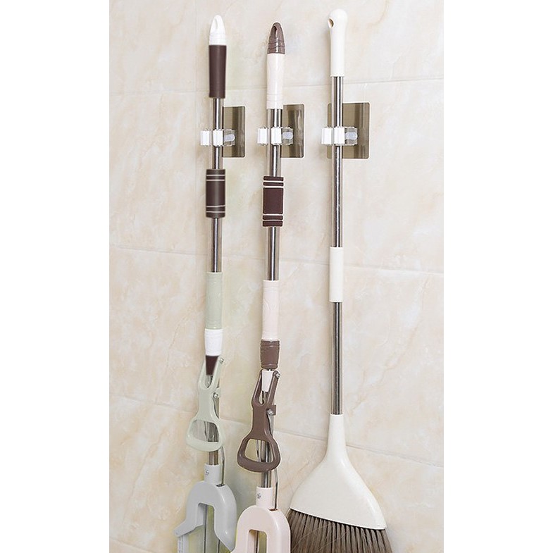 Bathroom Mop Broom Holder Rack Hook Organizer Bathroom Accessories