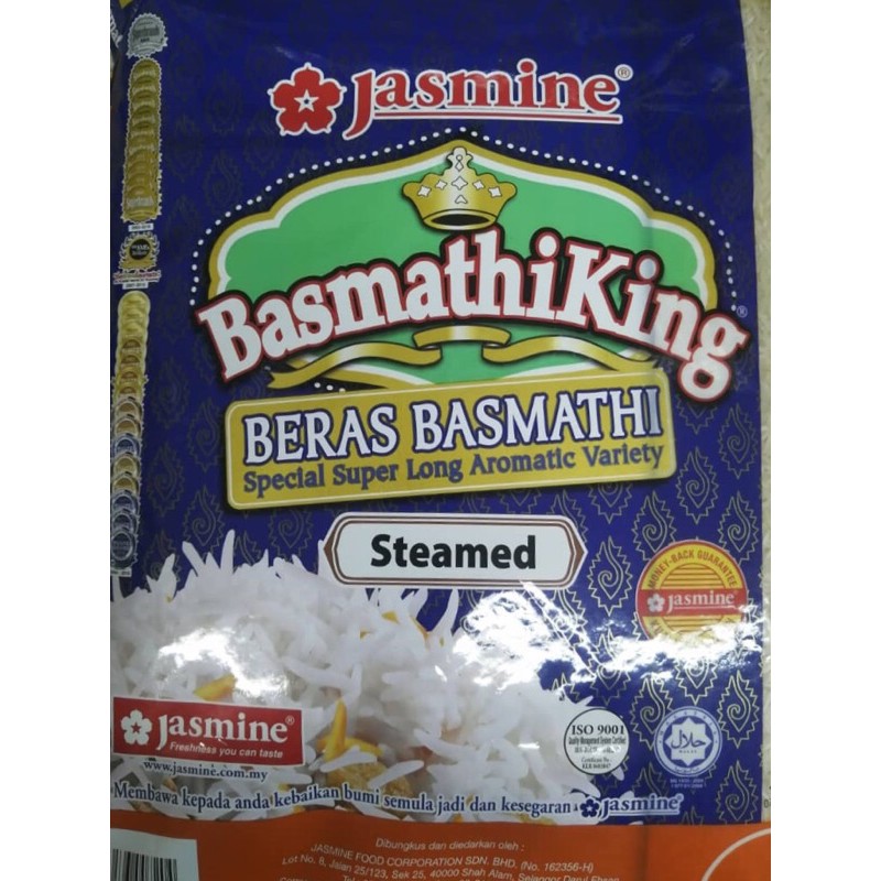 Ready Stock Jasmine Basmathi King Super Long Steamed 5kg Basmathi Pusa Cream Parboiled 5kg Shopee Malaysia