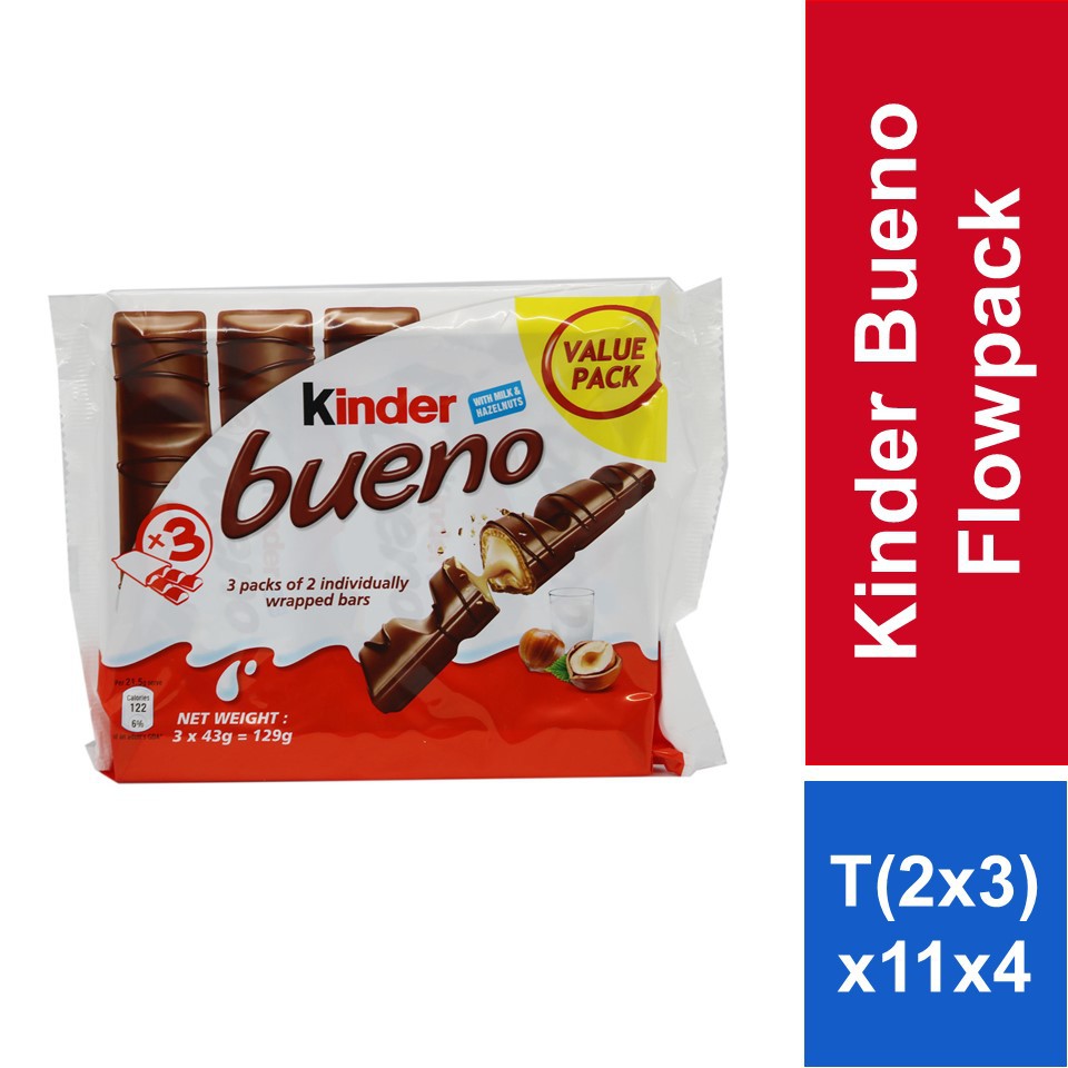 Kinder Bueno T2 X 3s | Shopee Malaysia