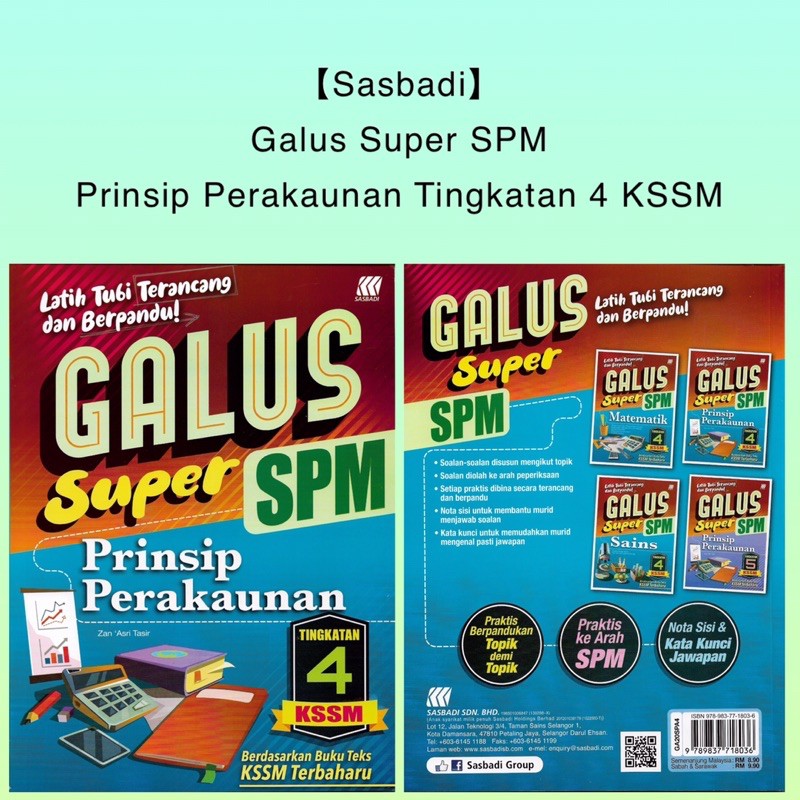 Galus Super SPM Prinsip Perakaunan Tingkatan 4 KSSM Berdasarkan Buku