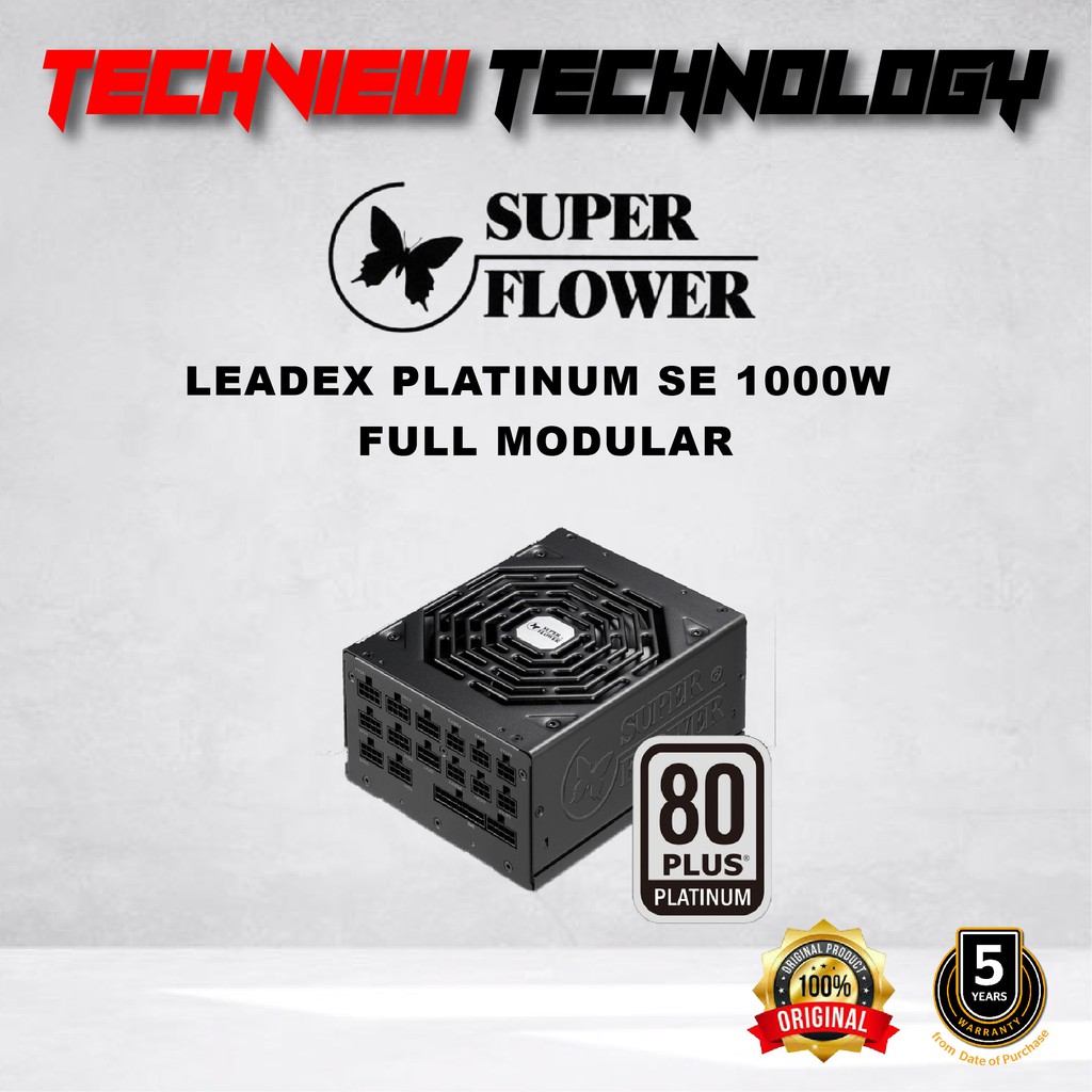 SUPER FLOWER LEADEX PLATINUM SE 1000W FULL MODULAR POWER SUPPLY (SF ...