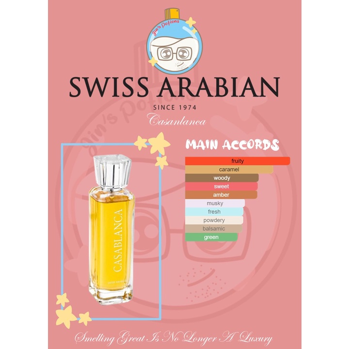 swiss arabian casablanca unisex perfume decant original Shopee Malaysia