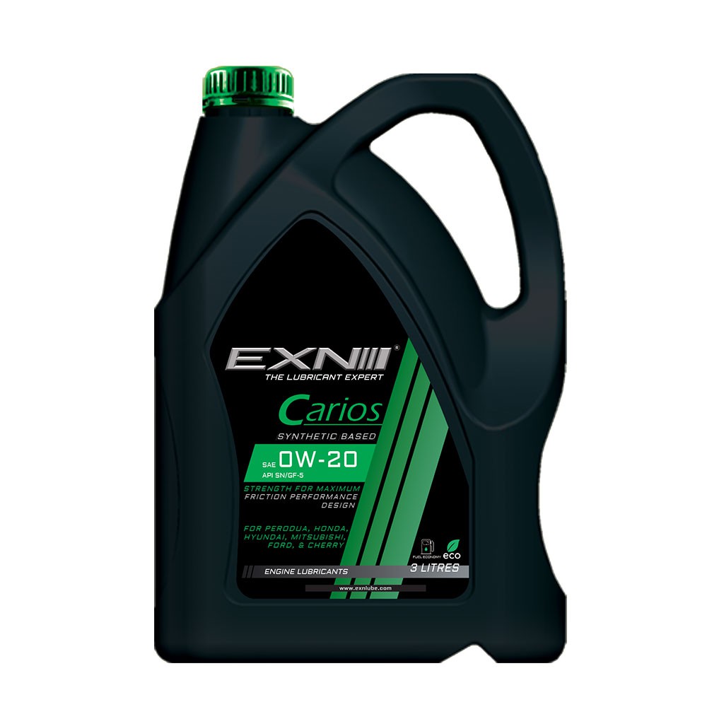EXN LUBRICANT CARIOS 0W20 SYNTHETIC BASE ENGINE OIL 3L Shopee Malaysia