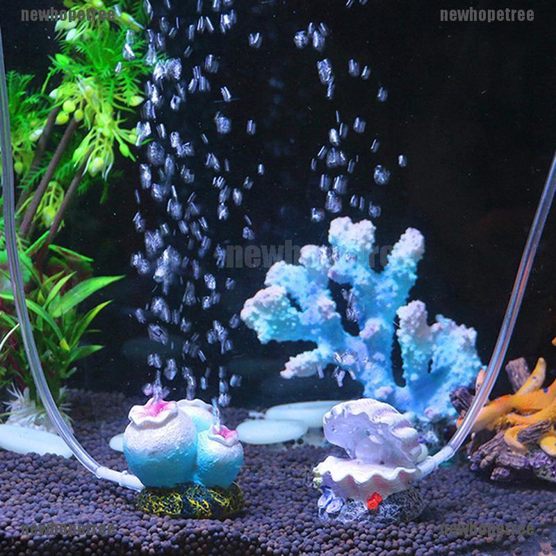 Aquarium Decor Shell Pearl Air Stone Fish Tank Ornament Shell