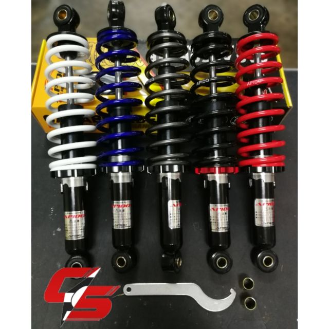 (READY STOCK)EX5/ KRISS/RXZ/WAVE100 APIDO ADJUSTABLE ABSORBER 330mm SET Shopee Malaysia