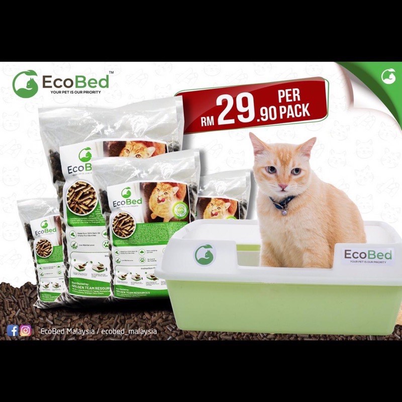 ⭐️Cod JB⭐️MINT GEMUK CAT LITTER ECOBED PASIR KUCING ECO BED 