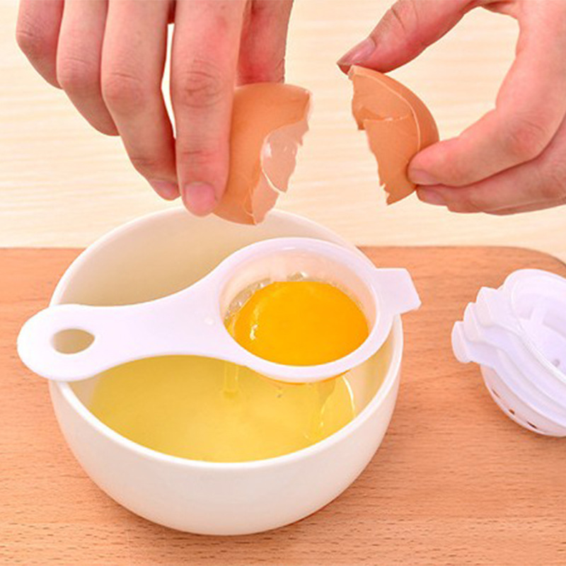 5Pcs Plastic White Yolk Sifting Egg Separator Divider Kitchen
