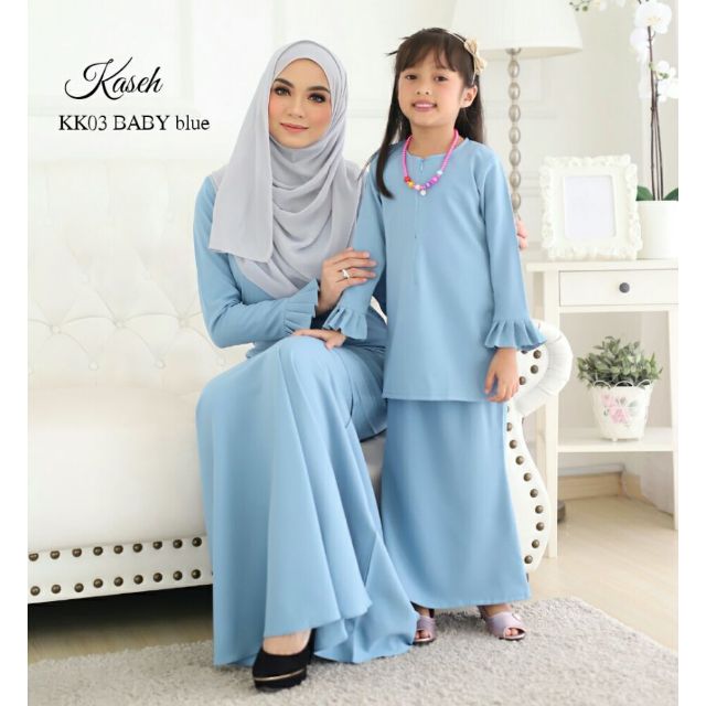 25 Inspirasi Keren Baju  Raya Sedondon Baby  Blue Laura 