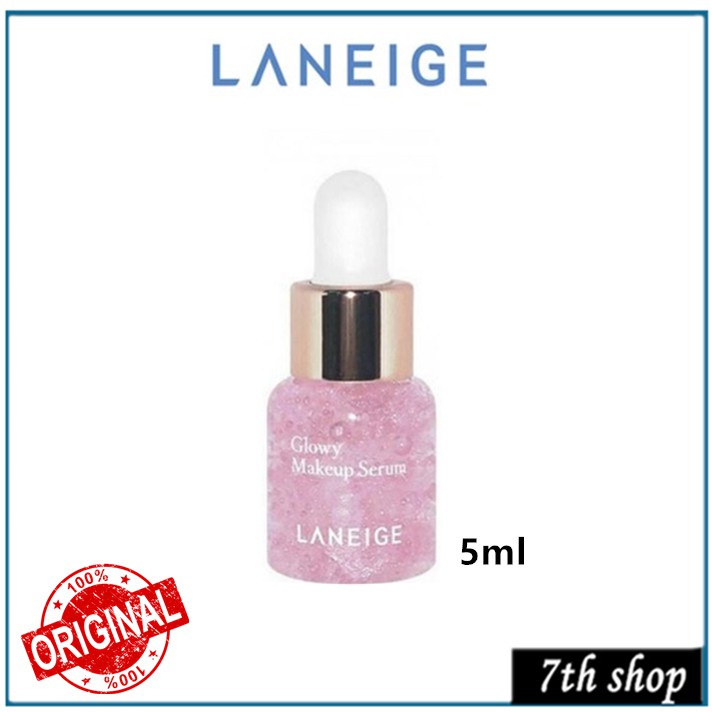 100 Ori Laneige Glowy Makeup Serum 5ml Trial Size Korean Face Base Brightening Glowing Skin Shopee Malaysia