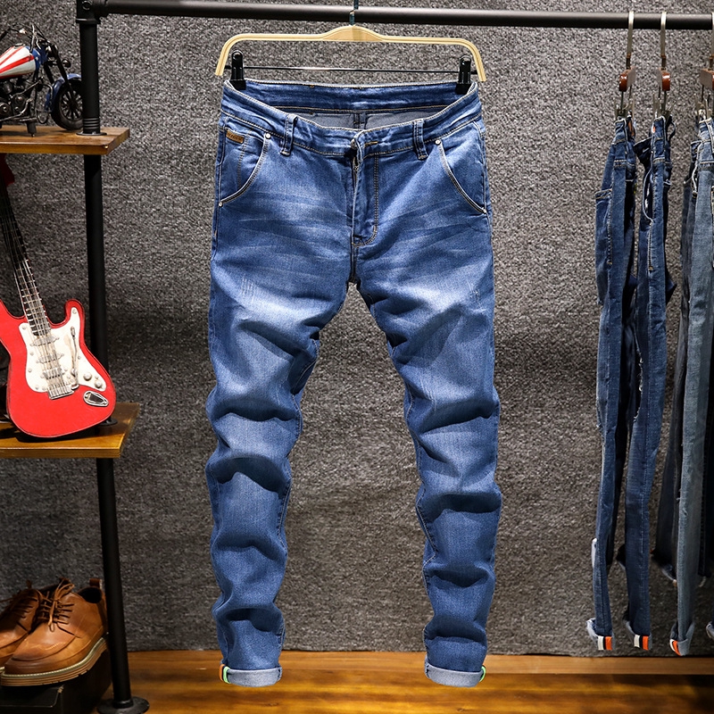pencil fit jeans pant