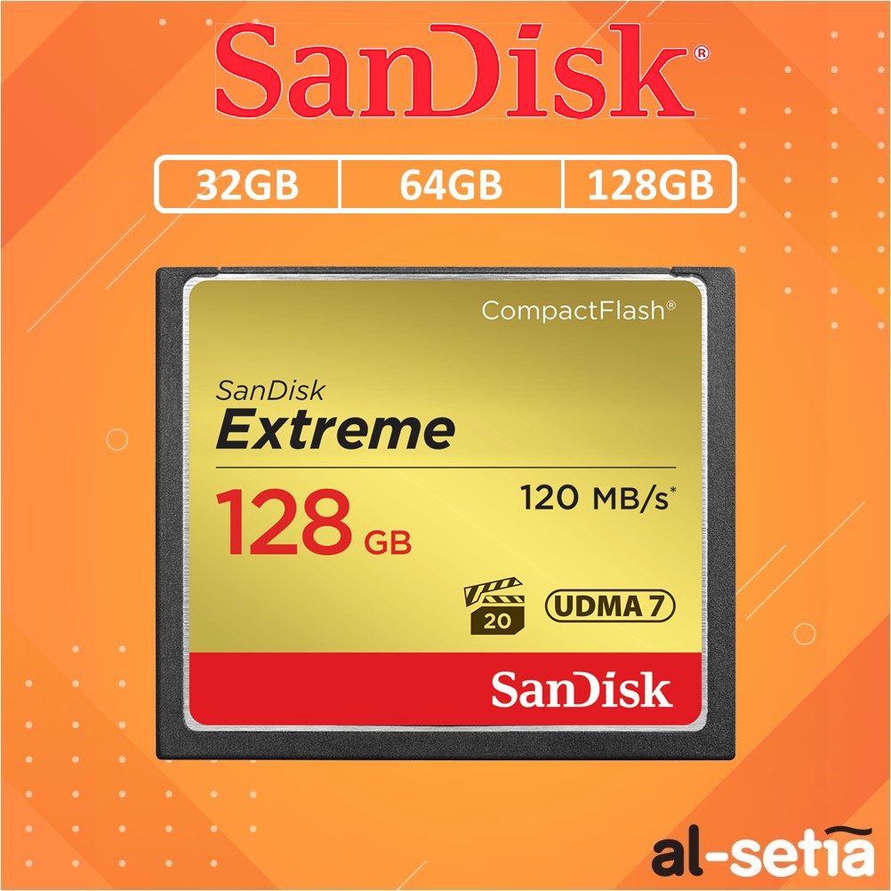 SanDisk Extreme CompactFlash CF Card 32GB / 64GB / 128GB (120MB/s