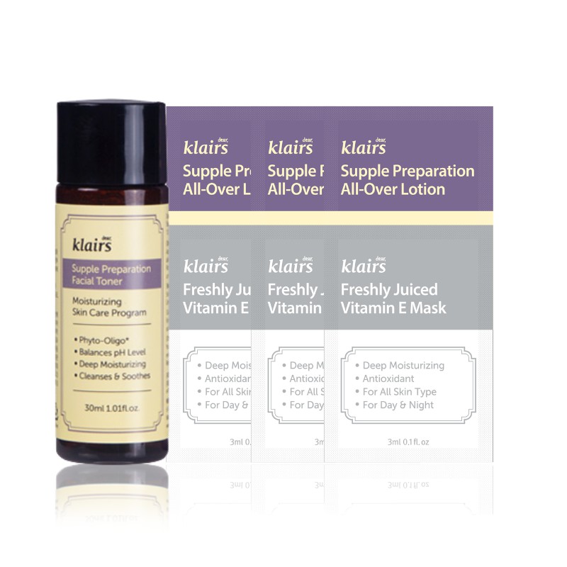 klairs moisturizing skin care program