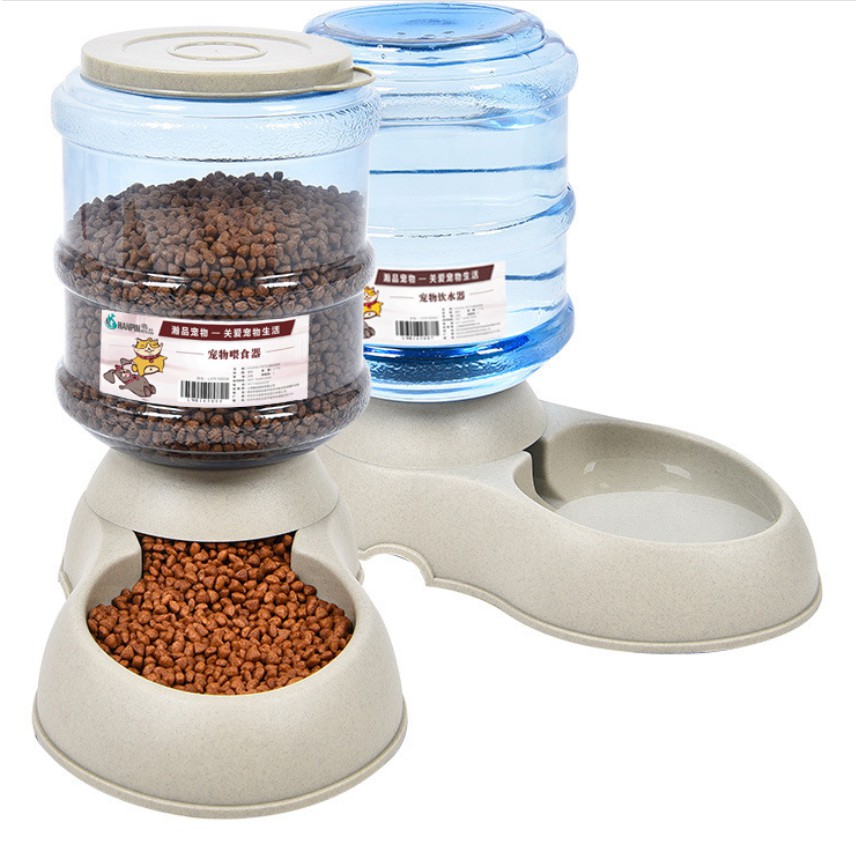 Dog Cat Water Fountain Automatic Cat Feeder 1 Gal Pet Automatic
