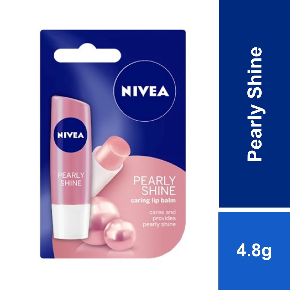 Nivea Lip Care Caring Lip Balm Pearly Shine 4 8g Lip Balm