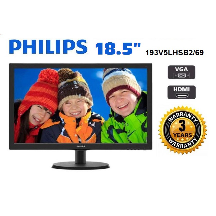 Monitor 19 Pulgadas Led Philips 193v5lhsb2/55 Hdmi Vga