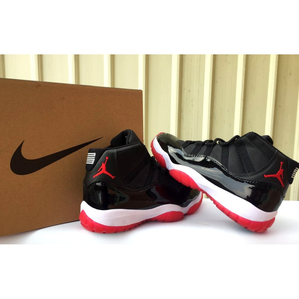 New Popular Nike air Jordan 11 AJ11 Black Red High Women \u0026 Men Basketball  Shoes 2020 | Shopee Malaysia