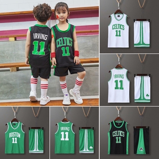 Boston Kinder Basketball Trikot Irving #11 Jersey Shorts Top Kit 