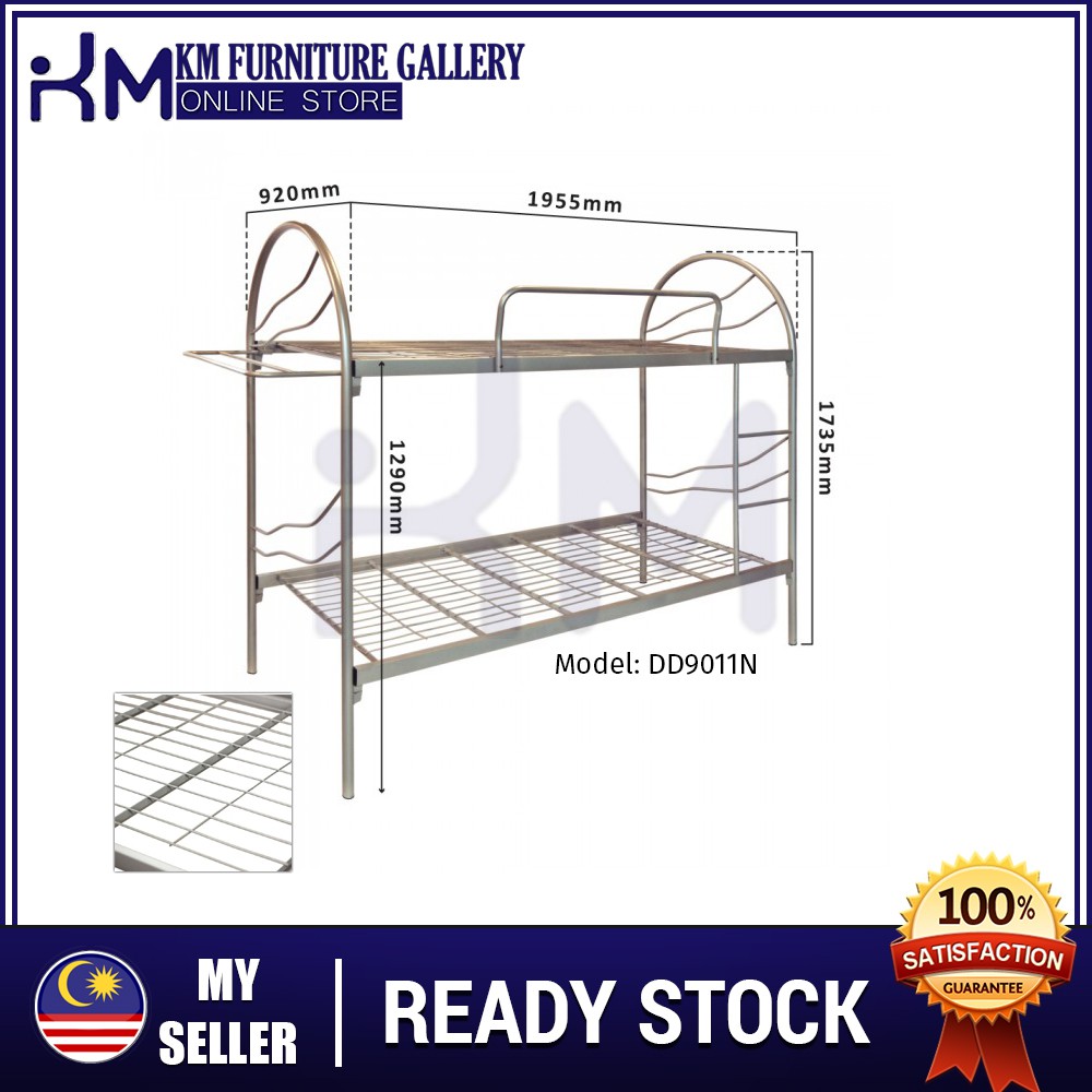 KM Furniture Gallery 3V Double Decker Bed Frame (DD9011N) | Shopee Malaysia