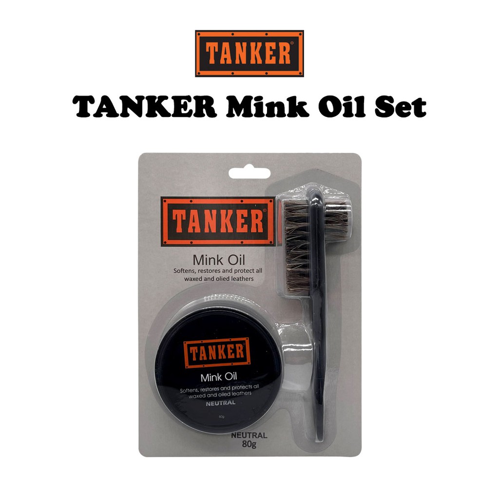 Tanker Mink Oil 80g ( 1Set / Brush Included)