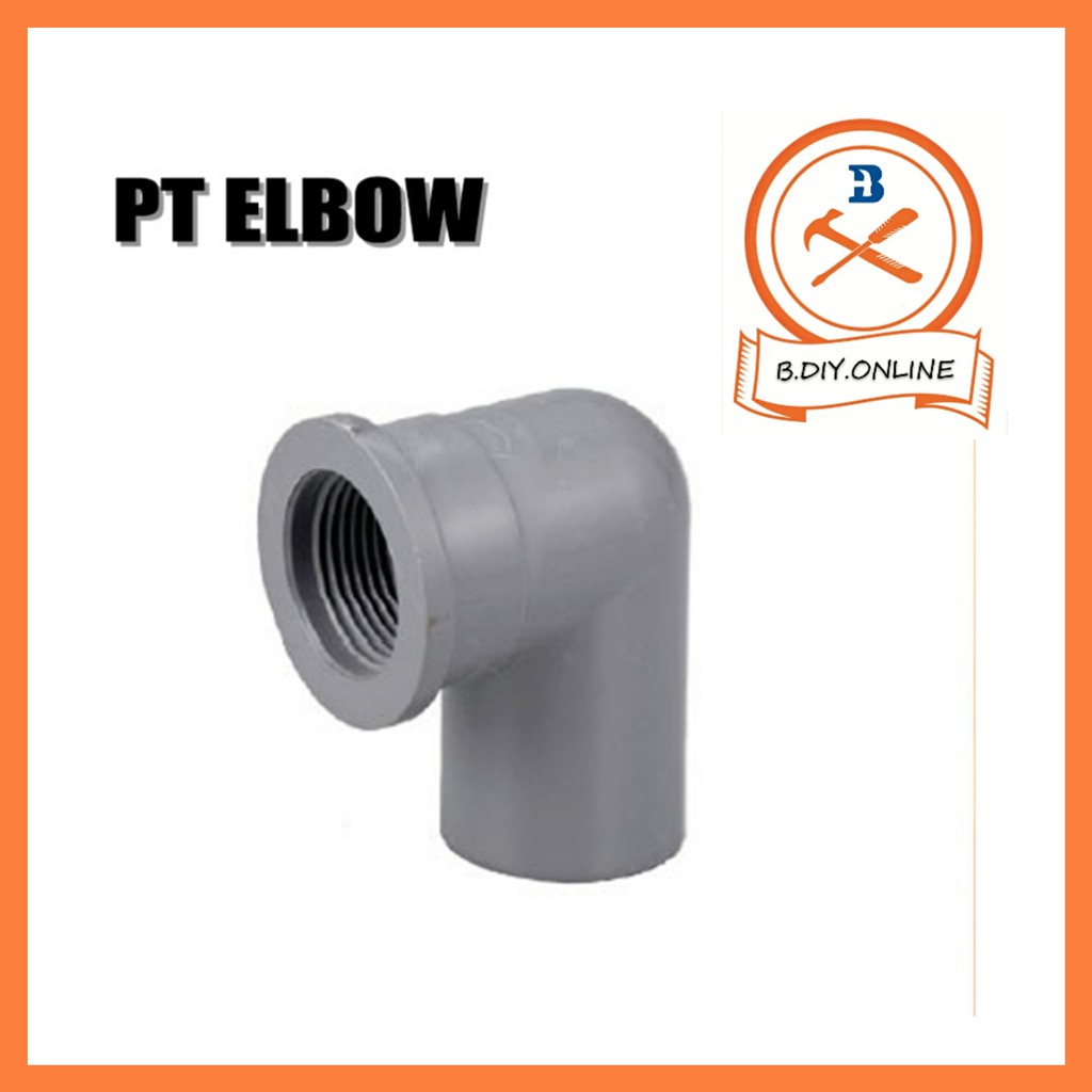 PVC Fitting P T Elbow Paip  Plastik Penyambung Pt Elbow 