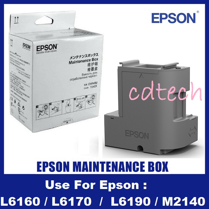 Epson Original D100 C13T04D100 Maintenance Box (FOR EPSON L6160 / L6170 / L6190 / M2140