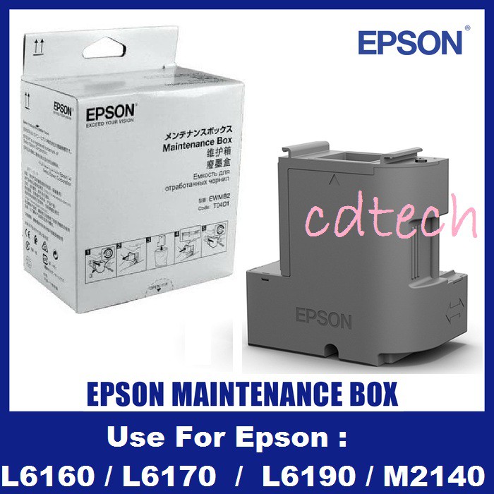 Epson Original D100 C13T04D100 Maintenance Box (FOR EPSON L6160 / L6170 ...