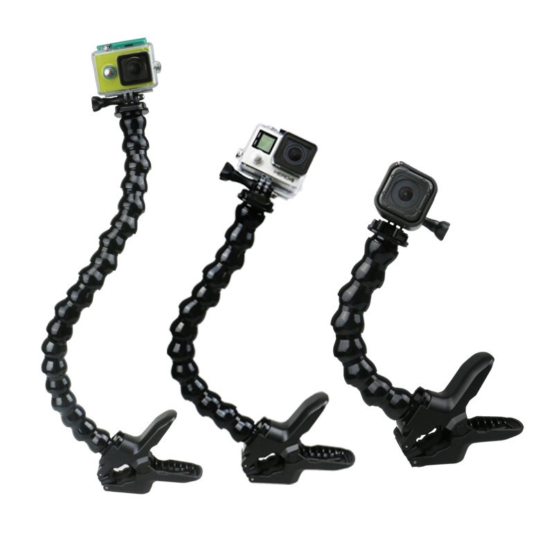 Gopro Hero 5 4 3 2 1 Camera Accessories Jaws Flex Clamp Mount Adjustable Neck Shopee Malaysia