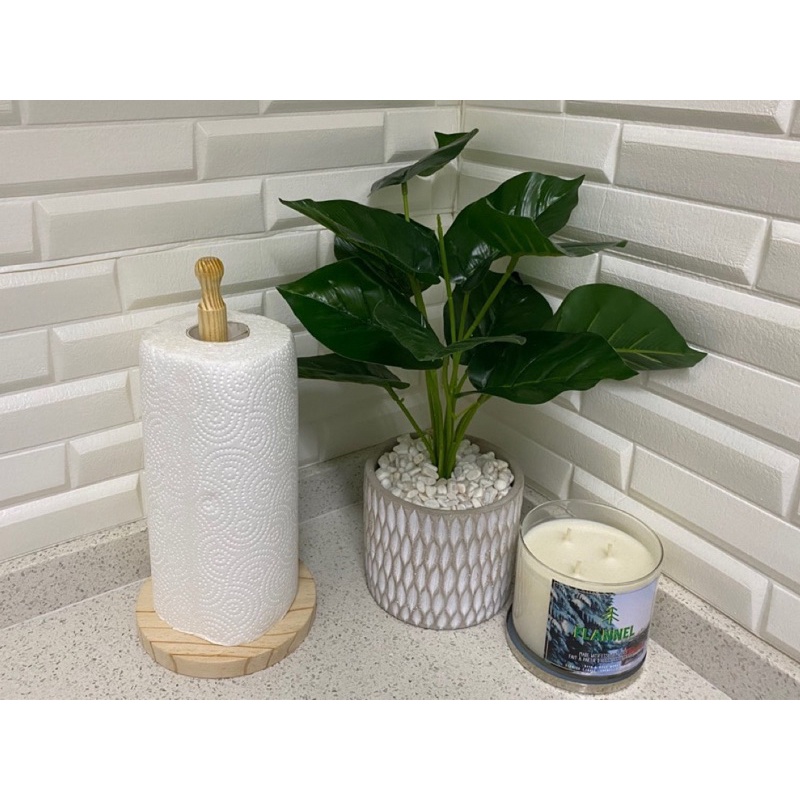 Wooden Kitchen Tissue Holder With Tissue Set ( Free 1 Roll Tissue