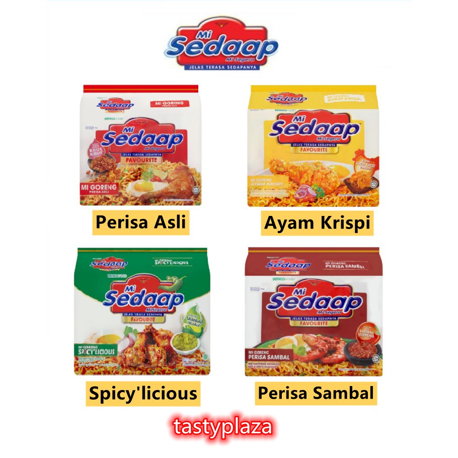 Mi Sedaap Mi Sedap Perisa Asli Ayam Krispi Perisa Sambal Spicy