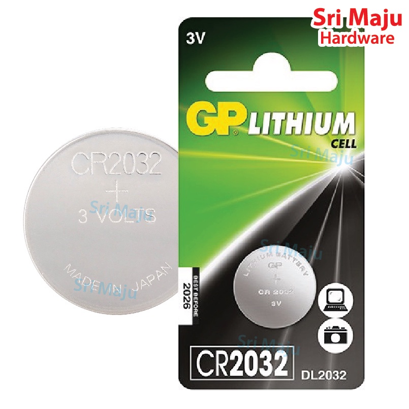 MAJU CR2032 3V Original GP Lithium Cell Coin Battery CR DL 2032 Long Lasting Power High Purity Lithium Bateri Li Remote