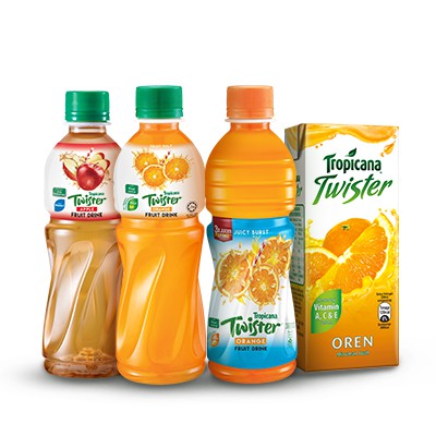 Tropicana Twister Orange Oren Apple Orange Juicy Burst 355ml Shopee Malaysia