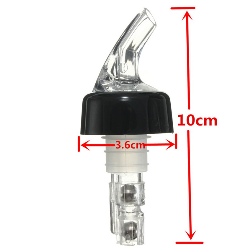 2× Measured Bottle Shot Stopper Pourer Liquor Bottle Dispenser Whisky Liquor Bar