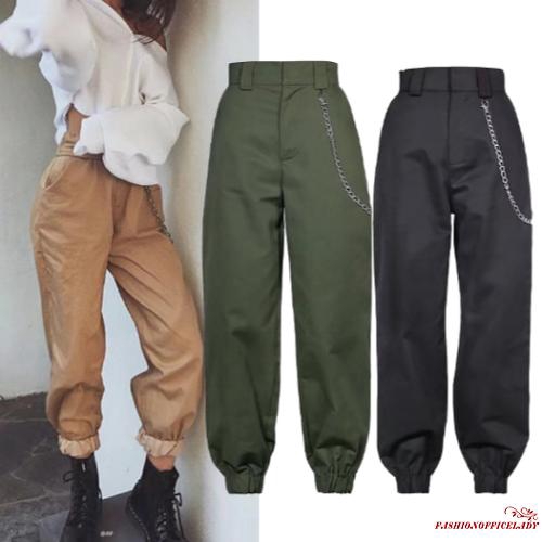 plus size high waisted joggers
