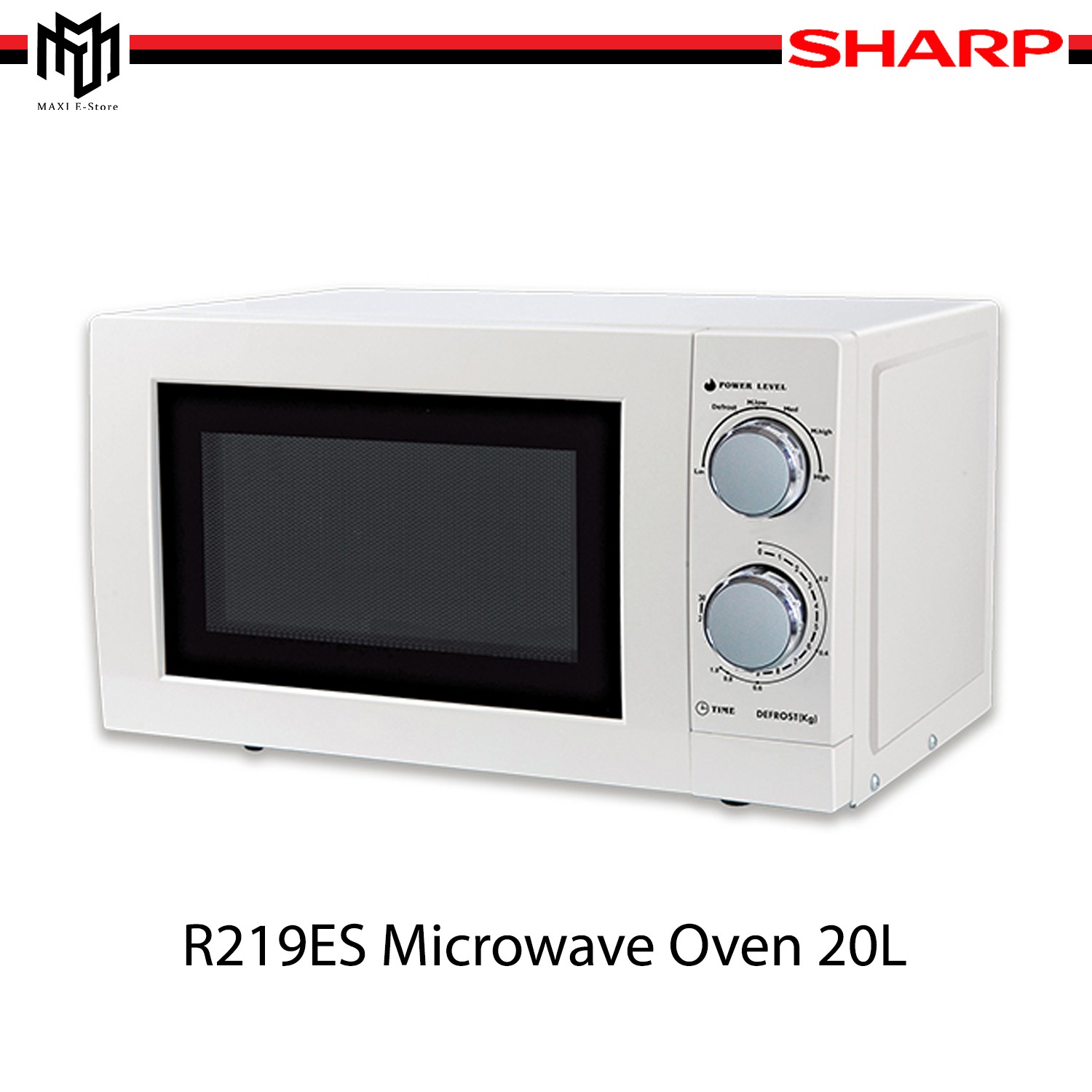 Sharp R219ES Microwave Oven 20L 700W 2Way Defrost Shopee Malaysia