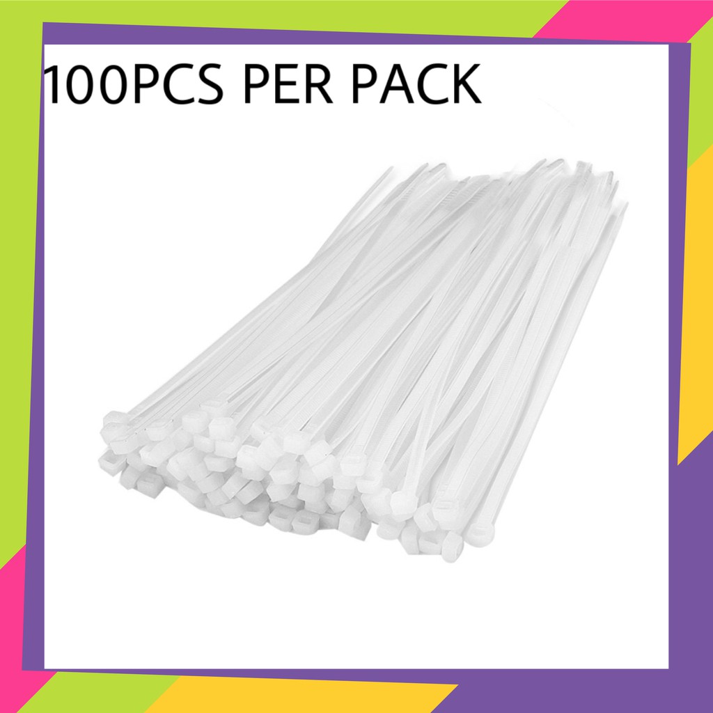 100pcs-pkt-nylon-cable-ties-white-shopee-malaysia