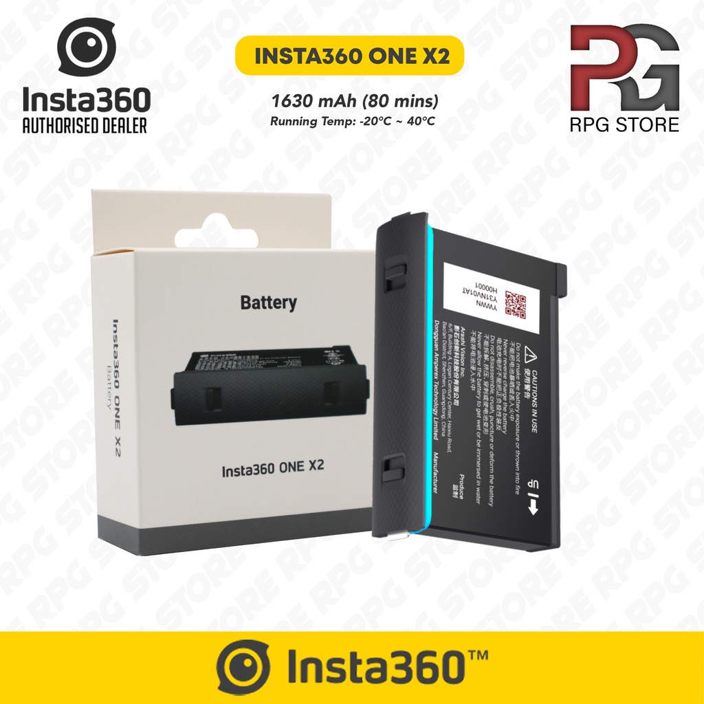 READY STOCK) - Insta360 ONE X2 Battery (1420mAh / 1630mAh) | Shopee Malaysia