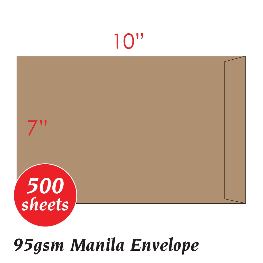 7" x 10" Manila Envelope Brown Envelope 7x10 7 x 10 178mm x 254mm