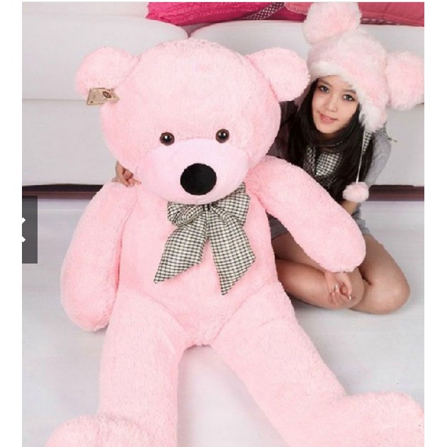 huge pink teddy bear