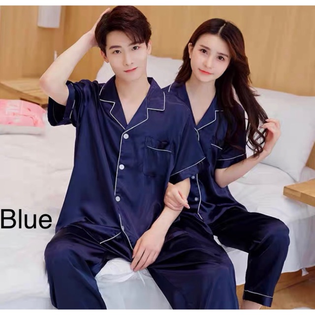 Nightwear Women Pyjamas Satin Silk Men Pyjamas Pajamas Perempuan Baju Tidur Sexy Shopee Malaysia