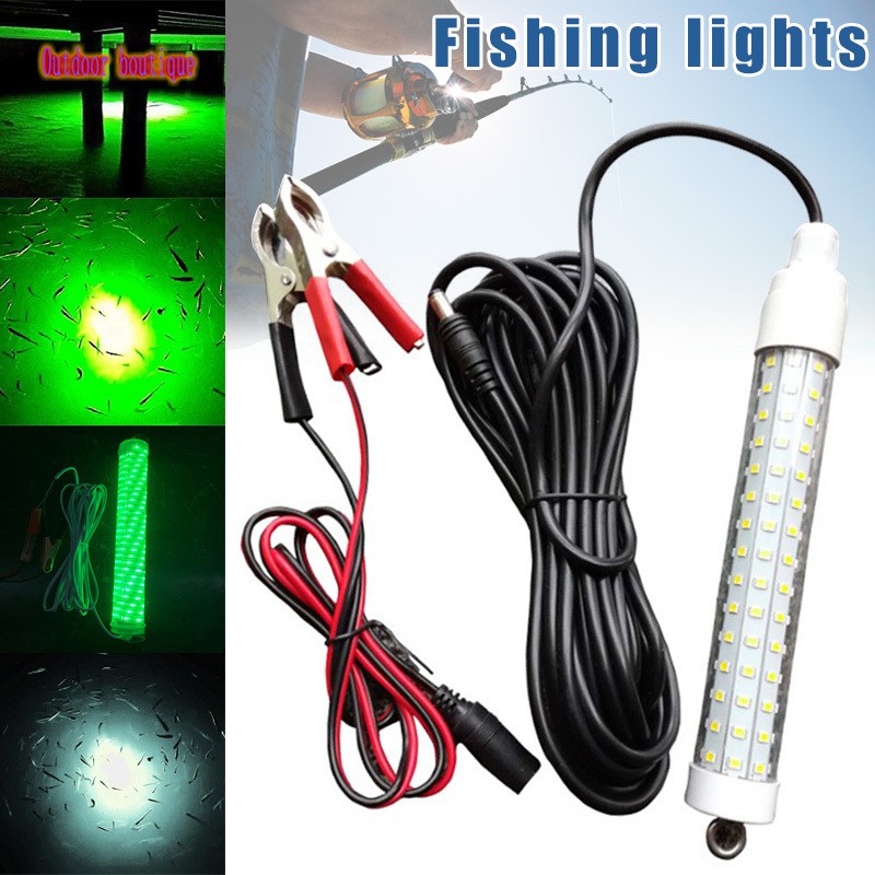 MY☺ LED Submersible Night Fishing Light 12V Underwater Fish Finder Lamp Attracts Prawns