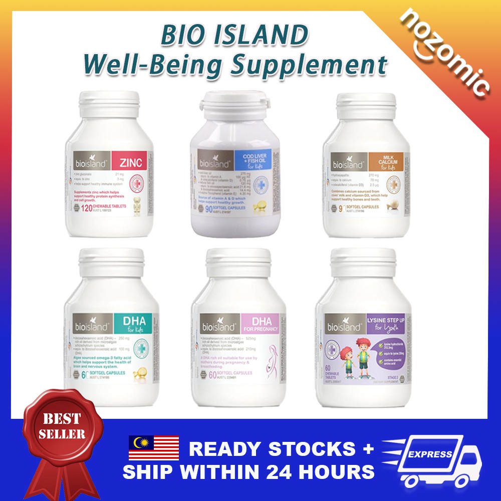 BIO ISLAND COD Liver+Fish Oil DHA for Kids Pregnancy