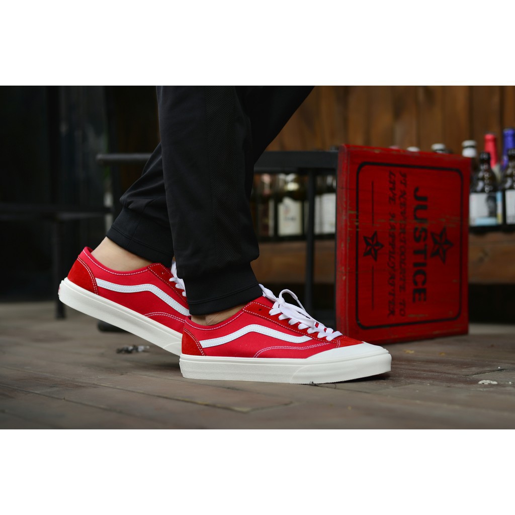 vans style 36 decon sf red