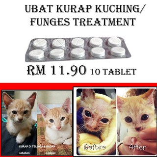 Antifungal Skin Disease Tablet Ubat Kurap Fungus Kucing Anjing 10 Tablet Shopee Malaysia