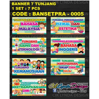 Banner Set 7 Tunjang Prasekolah Shopee Malaysia