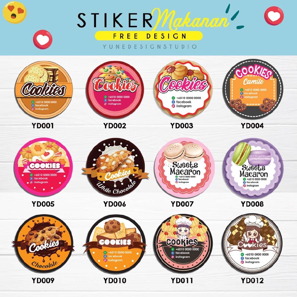 Aplikasi Desain Sticker Makanan Aesthetic Symbols Imagesee