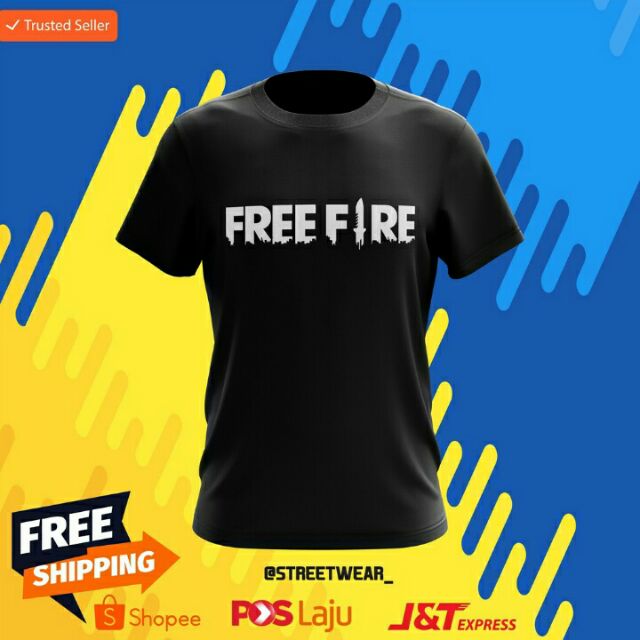  BAJU  FREE  FIRE  COTTON HARGA  MURAH BERKUALITI Shopee Malaysia