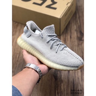  Adidas Yeezy 350 Boost V2 Sesame On Foot смотреть