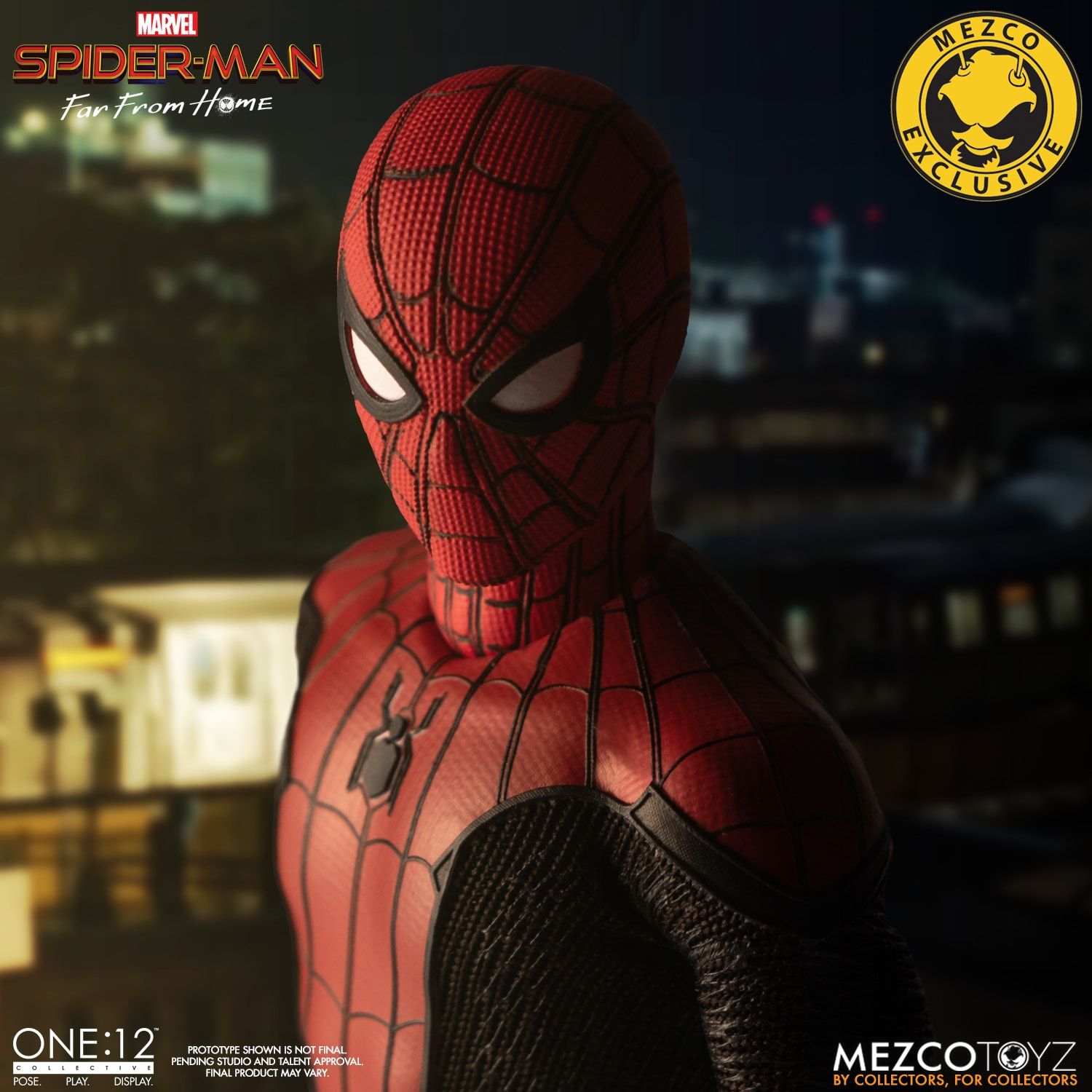 mezco spider man far from home
